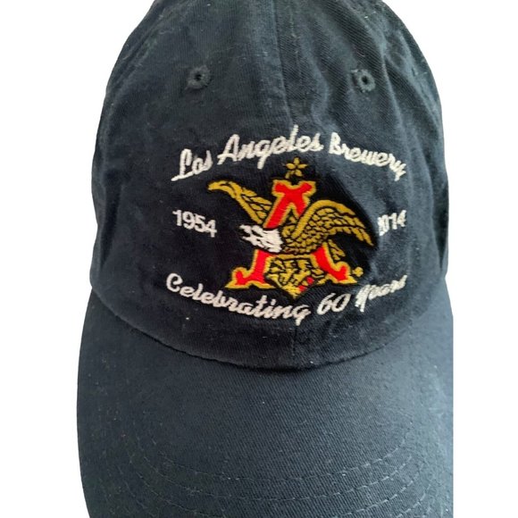 Anheuser Busch 60th Anniversary Los Angeles Brewery Hat Blue Strap Back - Picture 2 of 6